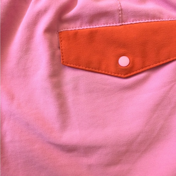 Patagonia Shortie Board Shorts Pink Orange Red Contrast Pockets Women’s Size S - Picture 5 of 10